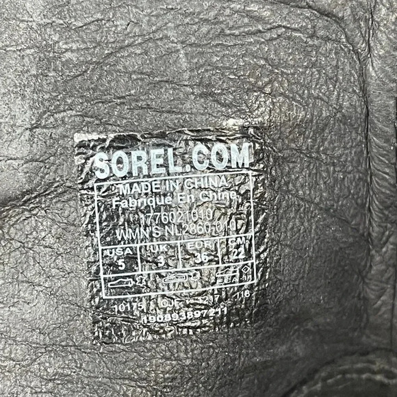 Sorel After Hours Leather D Ring Lace up Wedge Sandal Bootie sz 5 - Picture 10 of 12